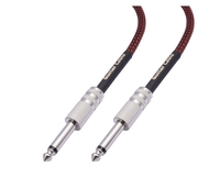 Câbles d'instruments Cordon de guitare électrique 1/4 pouces droit 6.35mm TS Mono Plug Câble de connexion pour guitare basse batterie Dispositif audio