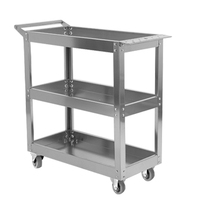 Armoire à outils multifonctionnelle en acier inoxydable pour le rangement de voitures, épaississement, atelier de réparation automobile, chariot à pièces mobiles