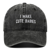Divertida Gorra de Béisbol con la Frase "I MAKE CUTE BABIES", Gorra de Béisbol Ajustable de Algodón Lavado Estilo Vintage, Regalo de Anuncio de Embarazo para Nuevos Padres