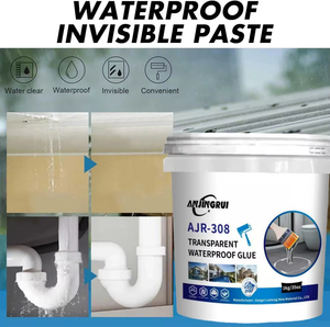 Adhésif transparent imperméable sans fissures pour la réparation des fuites de carrelage, pour le rebord de fenêtre, les murs extérieurs, la salle de bain, le balcon - Product Image 5
