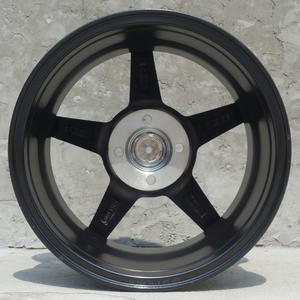 Fonyee Hochwertige 15 Zoll 4x100 Fünfspeichen-Aluminiumlegierung Felgen mit Klarer Innenrand-Lackierung und Gratis-Aufklebern - Product Image 4