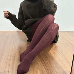 2025 haute qualité femme Compression tricoté <span class=keywords><strong>bas</strong></span> 70D épais dentelle <span class=keywords><strong>collants</strong></span> minceur <span class=keywords><strong>collants</strong></span> sans couture Opaque Offres Spéciales - Product Image 2