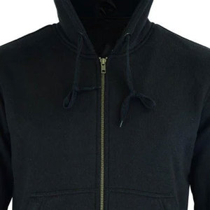 Vente en gros de sweats à capuche d'hiver personnalisés 100% coton pour hommes - Sweats à capuche tendance en molleton épais avec fermeture éclair et teinture unie - Product Image 4