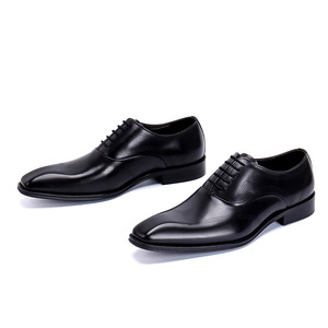 High-quality luxurious British Oxford <b>shoes</b> - men's hand-painted and embossed leather brogue <b>shoes</b> - Product Image 4
