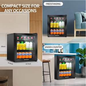 Mini Refrigerador Portátil Personalizado para Bebidas, con Puerta de Vidrio, Ideal para Habitaciones de Hotel - Product Image 5