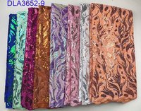 Filet africain en dentelle à paillettes pour vêtement, dernière collection, dentelle française