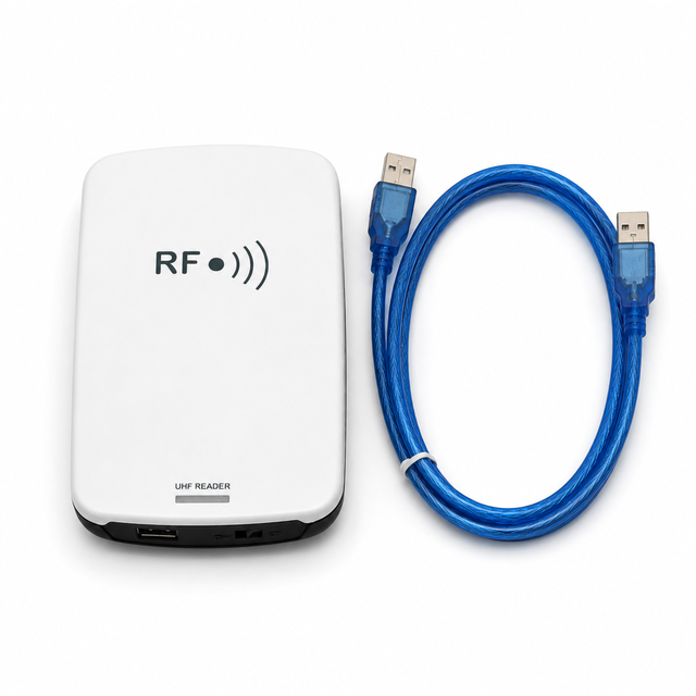 USB Desktop Mini Portable ABS 860-960MHz EPC Gen2 ISO 18000-6C 1m Reading Distance UHF RFID Reader Writer for Card Issuing