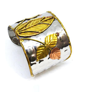 Bracelet en métal en laiton avec bijoux de mode en laiton faits à la main en inde pour Offre Spéciale Bracelets de manchette en pierre - Product Image 5