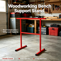 Supports de chevalet réglables en hauteur, en acier thermolaqué, pour établi, outils, support de travail, capacité de charge 100 kg