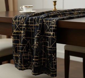 Tissu d'ameublement imprimé géométrique abstrait doré au mètre, textile moderne de luxe à motif métallique pour canapé, chaise et coussin - Product Image 3