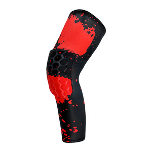 Genouillères de compression personnalisées YOUNGSON pour le basketball, genouillères antidérapantes en nid d'abeille pour les jeunes, les enfants et les garçons - Product Image 1