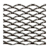 Maille de diamant en acier inoxydable 4x8 pieds, maille métallique expansée, maille de gouttière, maille métallique expansée, grilles