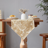 Nouvelle nappe de table basse de luxe haut de gamme, style rétro américain, nappe de table à manger sophistiquée, imperméable