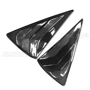 Cubierta de Ventana Trasera de Fibra de Carbono para Automóvil, Compatible con Mazda Artez Axela CX-4, Moldura de Ventilación Lateral - Product Image 3