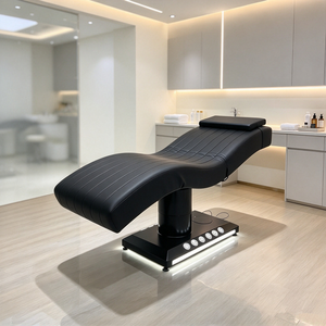 Factory Wholesale Modern Curved Electric Adjustable Foldable Treatment <b>Table</b> Luxury Spa Massage Bed 3 CE Motor for Beauty Salon - Product Image 3