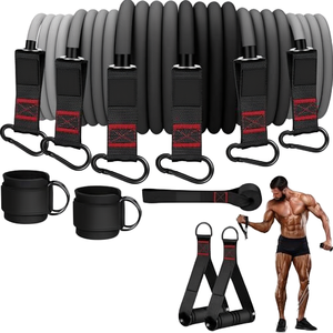 Fasce di Resistenza Pesanti 300LBS con Maniglie Comode per Allenamento Fitness, Potenziamento Muscolare, Yoga, Attrezzatura da Palestra Domestica - Product Image 1