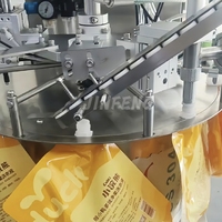 Machine de remplissage et de capsulage de sachets pour shampoing, lessive, détergent, crème, jus, liquide