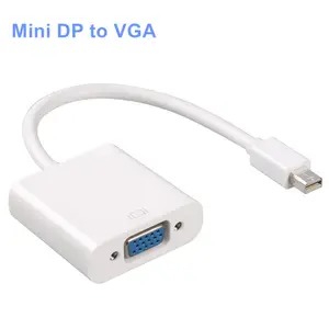 Hot Sale Thunderbolt Mini DisplayPort Display Port to VGA Converter Mini DP To VGA Adapter for Apple MacBook