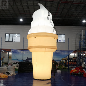 LED Riesige Aufblasbare Eiscreme Werbe-Dekoration für Eiscafé-<span class=keywords><strong>Promotion</strong></span>/Lebensmittelausstellung/Catering-Markenaktivierung - Product Image 1