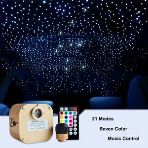 Kit de Luces LED de Fibra Óptica RGBW de 16W con Sincronización Musical, Decoración de Techo con Efecto de Cielo Estrellado - Product Image 2