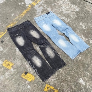 Zipper Denim Jacket and <b>Pants</b> Jogging Suit Jeans Set Manufacturer Custom Jeans Oversized Heavyweight 14 Oz Wash Raw Denim Set - Product Image 4