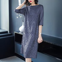 Robes plissées Miyake élégantes et sophistiquées pour femmes, longueur genou, écologiques, directement de l'usine, nouvelle collection 2026