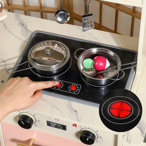 Set Cucina Giocattolo Montessori in Legno per Bambini, Accessori per Giochi di Finzione in Età Prescolare per Bambini e Bambine Che Amano Cucinare - Product Image 3