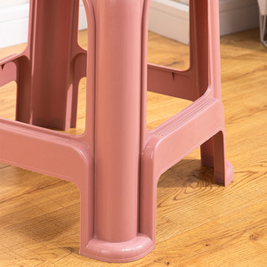 Plastic Square Stool 30 In Thickened <b>Stackable</b> Modern Design For Home <b>Dining</b> Room Furniture - Product Image 3