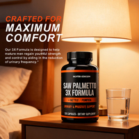 120 Capsules d'extrait de palmier nain, complément alimentaire pour la santé de la prostate chez l'homme