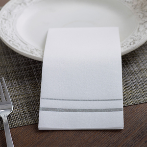 Einweg-Gold prägung staubfreies Gäste tuch Airlaid Plaid bedrucktes dekoratives Tischs ervietten papier für Restaurant hotel - Product Image 5