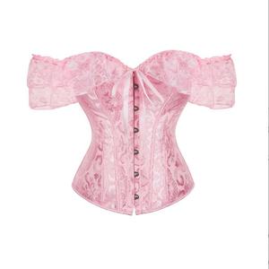 Corsé Sexy de Satén para Mujer con Cordones y Varillas Sobre el Busto, Top Tipo Bustier, Faja Moldeadora de Cintura, Tallas S-6XL - Product Image 3