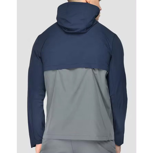 Fábrica de alta calidad de poliéster deportes gimnasio logotipo personalizado ajuste ligero cortavientos conjunto chándales para los hombres - Product Image 3