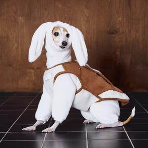 Milieuvriendelijk Dubbelzijdig Bont Geïntegreerd Vest Winter Klassieke Huisdierkleding Voor Kleine Windhonden Whippets Huisdierkleding Gezellig - Product Image 3