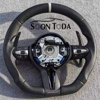 Volant de voiture en cuir sport en forme de D pour BMW F06 F07 F30 F10 F11 F12 F15 F16 F36 F20 F22 F25 F32 F33 F35 F36 M3 M5 M8
