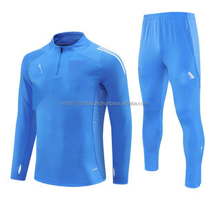 2026 New Football Half-Zip Training Suit Customizable Club Match Presentation Long Sleeve Quick-Dry Outfit Set - Product Image 2