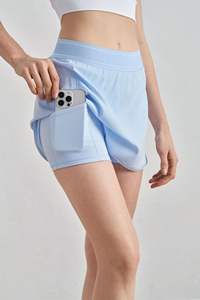 Slim Fit Tennis röcke für Damen Atmungsaktive, sonnen feste, lässige Yoga-Röcke mit Shorts-Taschen für Golf-Badminton <span class=keywords><strong>2</strong></span>-in-1-Sportbekleidung - Product Image 5