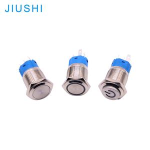 A16 معدن مقاوم للماء الفطر مضيئة 16 مللي متر التبديل دفع زر لحظة الإغلاق - Product Image 4