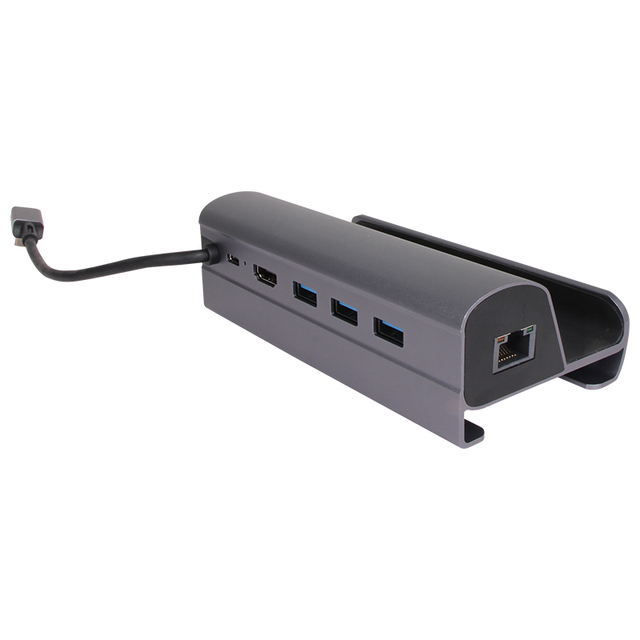 VCOM 6 Port Multifunctional USB 3.0 Type C Hub Docking Station 4K HDMI 1000Mbps RJ45 100W Quick Charge for Steam Deck