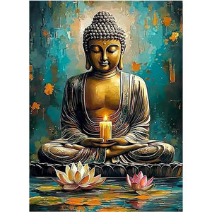 الدين البوذية مجموعة الفن الماس الأحجار الكريمة الفن لوحة الكريستال للبالغين المبتدئين - Product Image 1