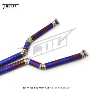Escape Catback de titanio con control valvetronic de fábrica para <span class=keywords><strong>BMW</strong></span> <span class=keywords><strong>M6</strong></span> E63 <span class=keywords><strong>V10</strong></span> 5.0L 2006-2010, silenciador de tubo de escape de coche de carreras - Product Image 5