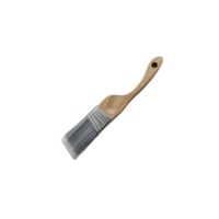 PRO-ANGLE Ensemble de pinceaux à manche en bois multi-angles Poils naturels à coupe supérieure pour peinture murale DIY et polissage industriel