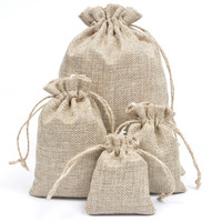 Sacs à cordon en toile de jute personnalisés de haute qualité, nouveau design, durables, avec logo personnalisé, sacs cadeaux à cordon de taille personnalisée