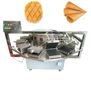 Máquina para hacer rollos de huevo de cono de gofres de helado comercial/gas eléctrico de alta eficiencia/maquinaria para hacer conos de helado