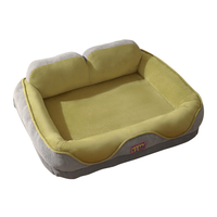 Lit orthopédique rectangulaire personnalisé pour animaux de compagnie, tapis surélevé chaud 4 saisons pour chiens et chats, coussin de confort antidérapant, portable pour le sommeil