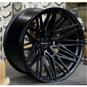 Cerchi Forgiati Monoblocco a Concavità Profonda, Finitura Nero Lucido, 19, 20, 21, <span class=keywords><strong>22</strong></span>, 24 Pollici, Compatibili con BMW (Disposizione Bulloni 5x112) - Product Image 3