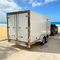 Réfrigérateur mobile pour camion de nourriture à température unique avec refroidissement direct pour mini remorques alimentaires