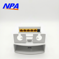 Extender PoE Tahan Air Luar Ruangan 5-Port 10/100Mbps Mode 3-in-1 Tanpa Daya Tambahan 200m IEEE 802.3af/at Kamera IP CCTV