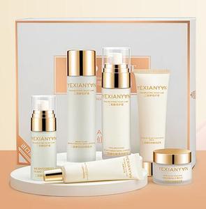Logo personnalisé Produits de soins de la peau hydratants anti-âge 6pcs Ensemble de soins de la peau du visage à levure à <span class=keywords><strong>deux</strong></span> fentes - Product Image 5