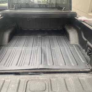 Tapis de lit de ramassage de coussin de seau arrière moulé sous vide de matériau TPE de haute qualité pour Jeep Gladiator 2020-2023