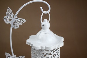 Moroccan <strong>Candle</strong> Lanterns <strong>Wedding</strong> Metal Storm Lantern Home Decoration - Product Image 4